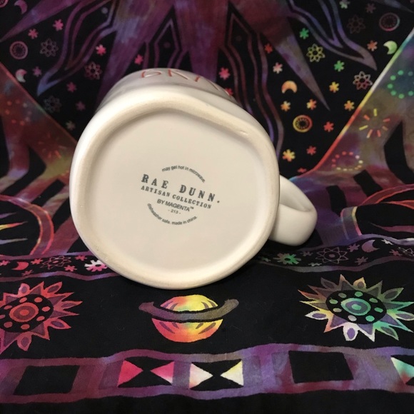 Rae Dunn patriotic BRAVE mug blue interior - Picture 6 of 6